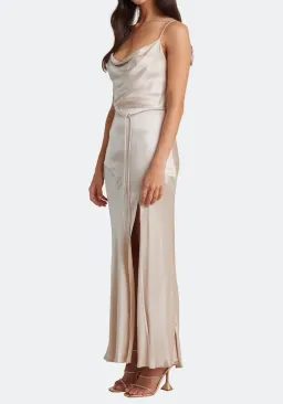 Bec & Bridge Moon Dance Midi Dress Sand Size 8 / S for rent on The Volte - image 2