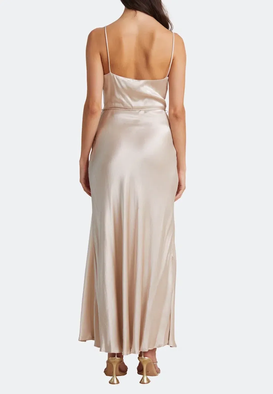 Bec & Bridge Moon Dance Midi Dress Sand Size 8 / S for rent on The Volte - main image
