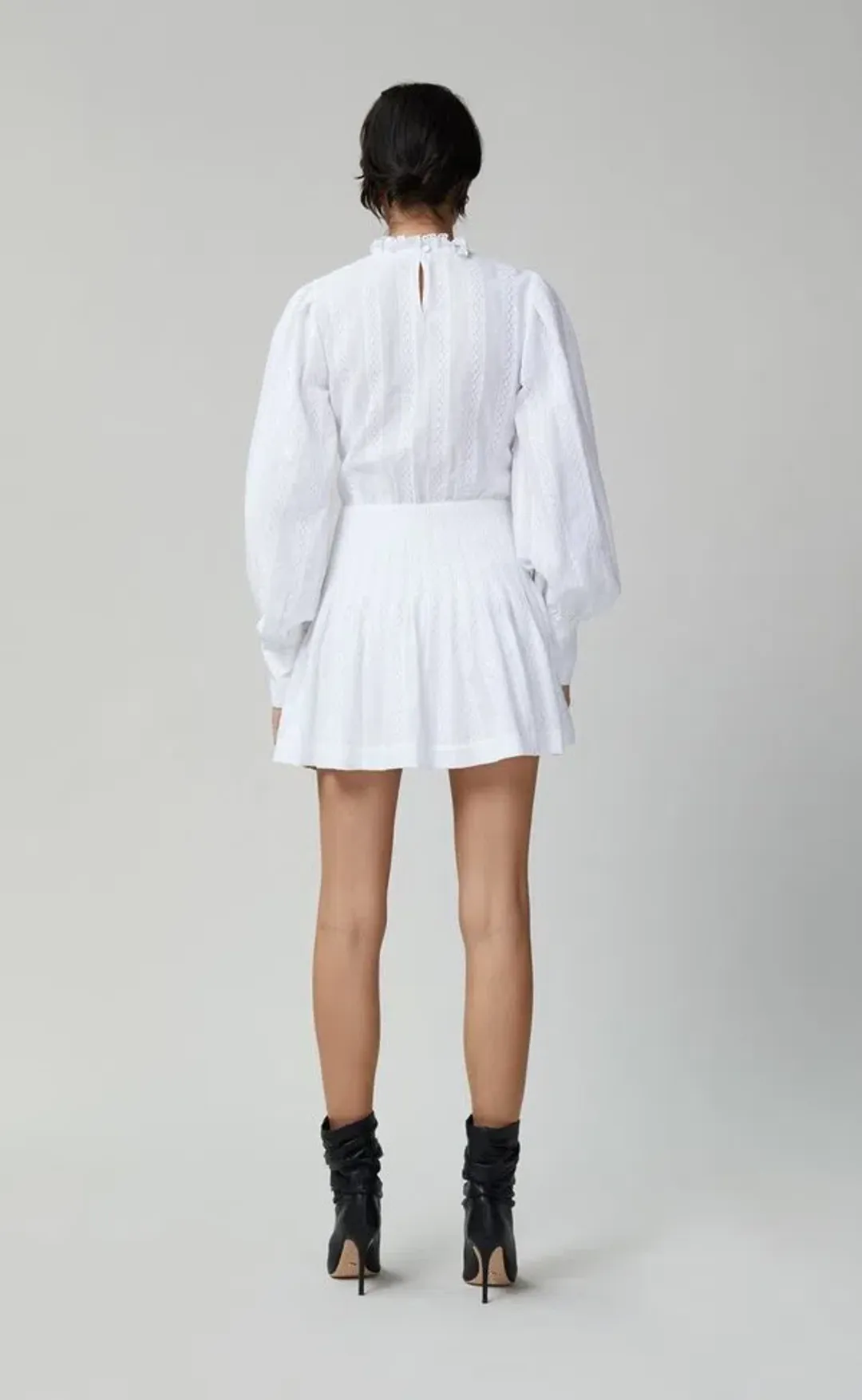 Bec & Bridge Elodie Mini Dress in Ivory Size 12 for rent on The Volte - main image