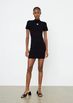 Alexander Wang Logo T-Shirt Dress Black Size 6 for rent on The Volte - image 2