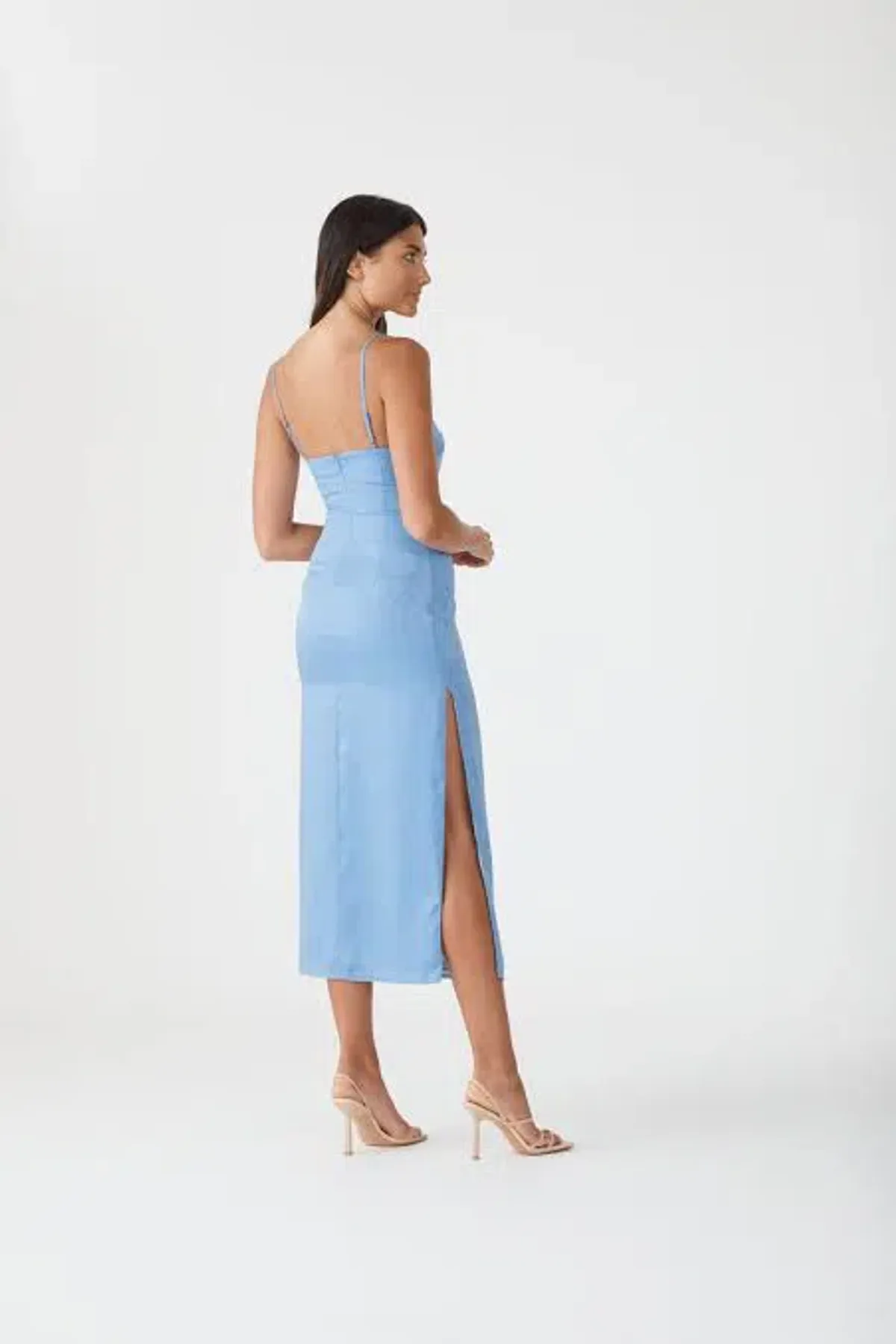 San Sloane Blaise Dress Blue Size 8 - Image 3