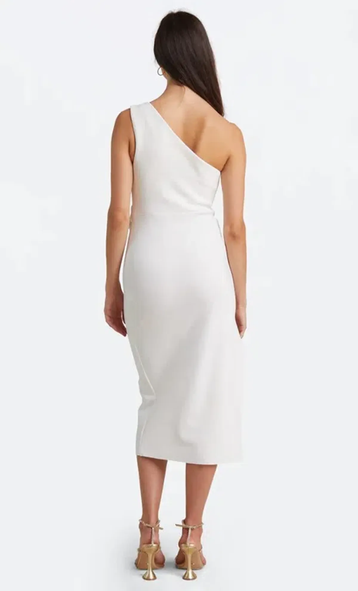 Bec & Bride Be Mine Asym Dress Midi White Size 12 - Image 2