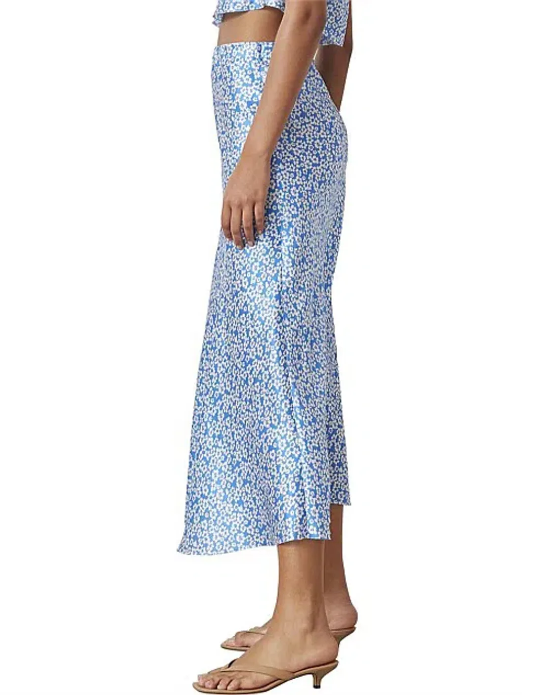 Bec & Bridge Alizee Midi Skirt Blue Size 10 / M for rent on The Volte - main image
