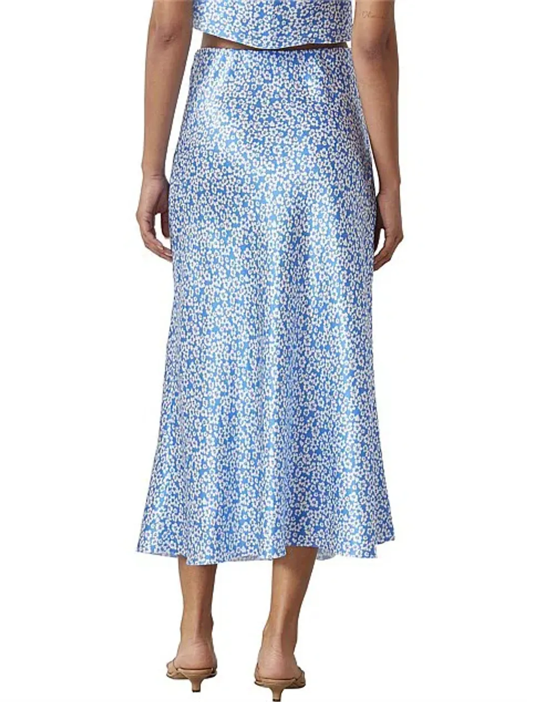 Bec & Bridge Alizee Midi Skirt Blue Size 10 / M for rent on The Volte - main image