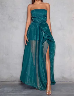 Elle Zeitoune Hazel Gown Green Size 10 for rent on The Volte - image 1