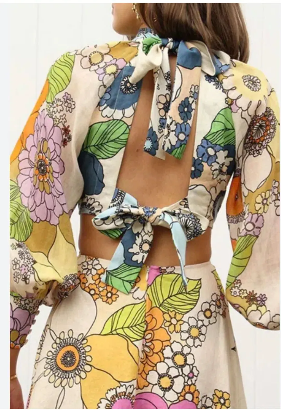 Alemais Farrah Cut Out Dress Floral Size 8 for rent on The Volte - main image