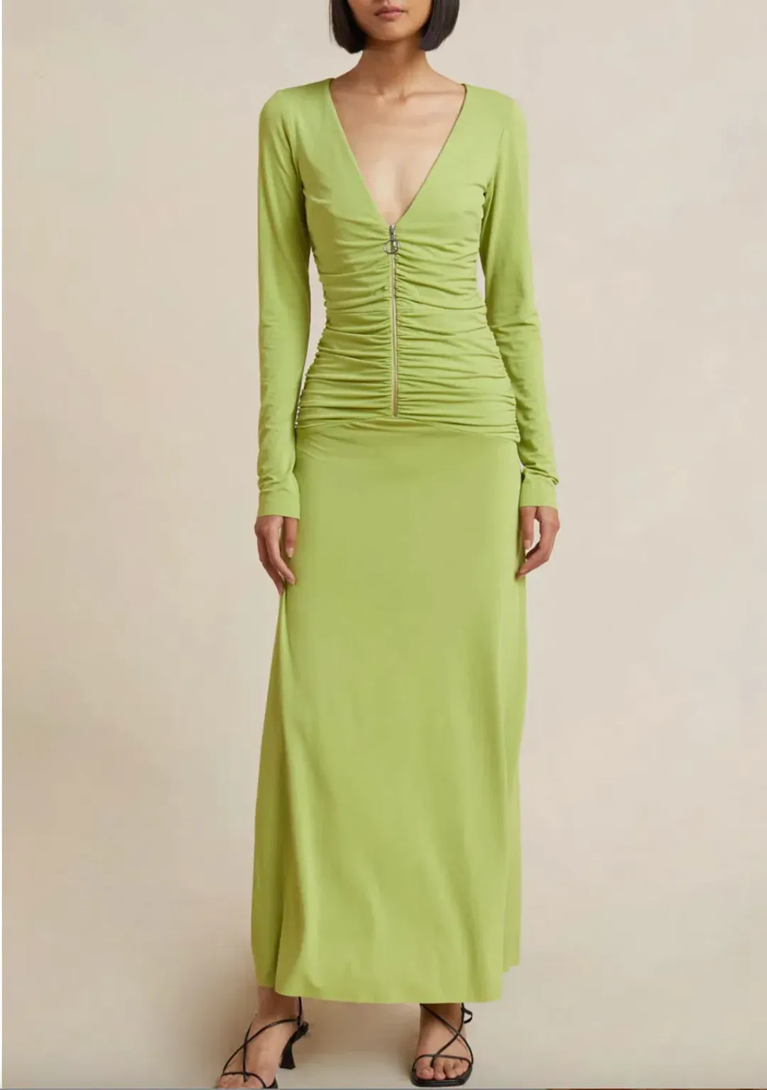 Bec & Bridge Myla Long Sleeve Maxi Dress Green Size 8 / S for rent on The Volte - main image