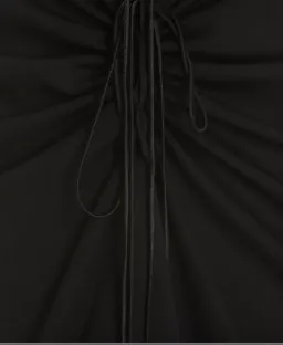 Christopher Esber Reversed Halter Disconnect Ruched Dress Black Size 8 for rent on The Volte - image 4