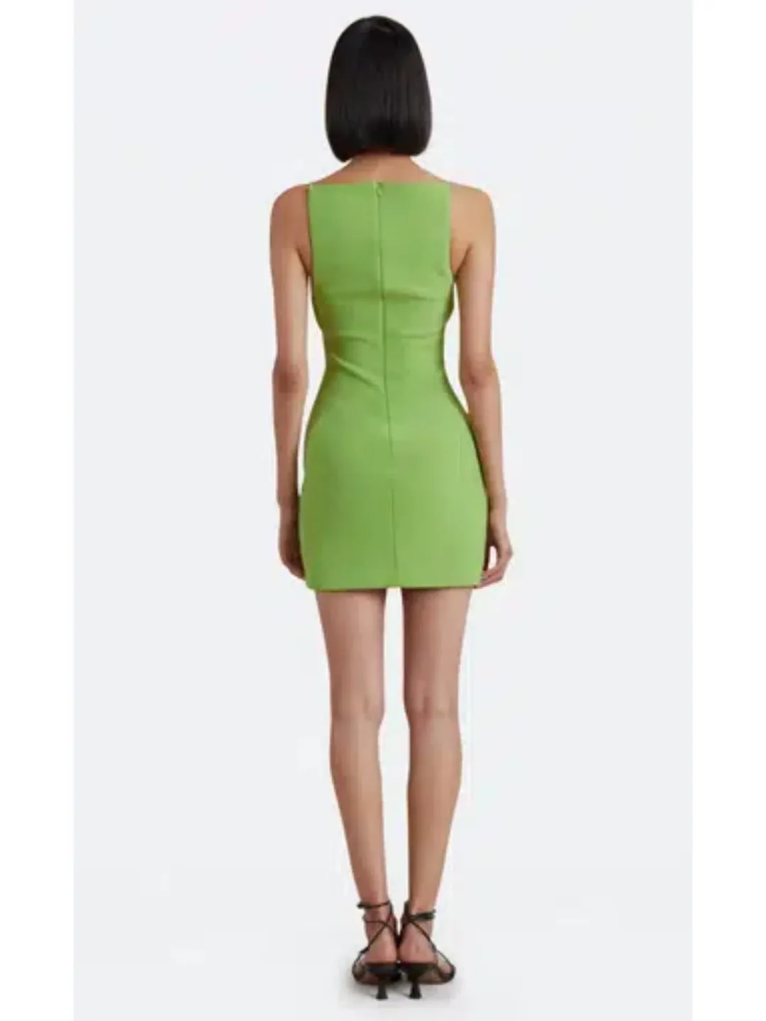 Bec & Bridge Clover Mini Dress Sweet Pea Green Size AU 6 for rent on The Volte - main image