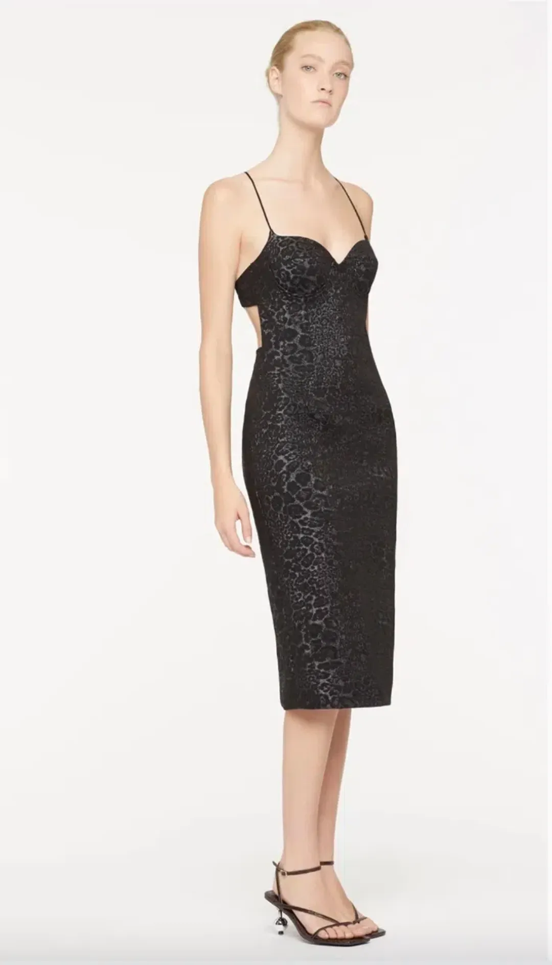 Manning Cartell Charmed I'm Sure Midi Dress Black Size 6 for rent on The Volte - main image