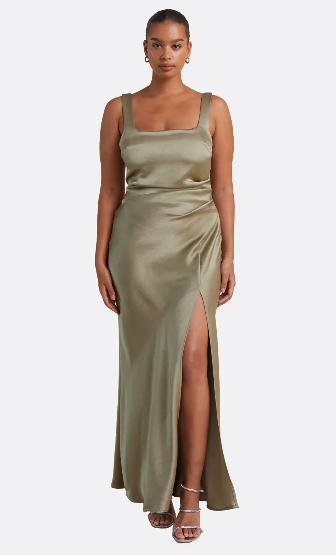 Bec & Bridge The Dreamer Square Neck Dress Sage Green Size 8 for rent on The Volte - main image