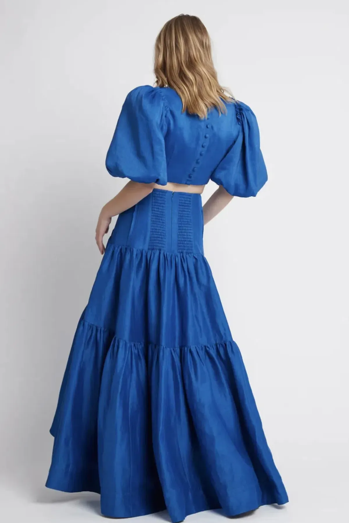 Aje Reverb Gathered Skirt and Top Set Blue Size 8 - Image 3