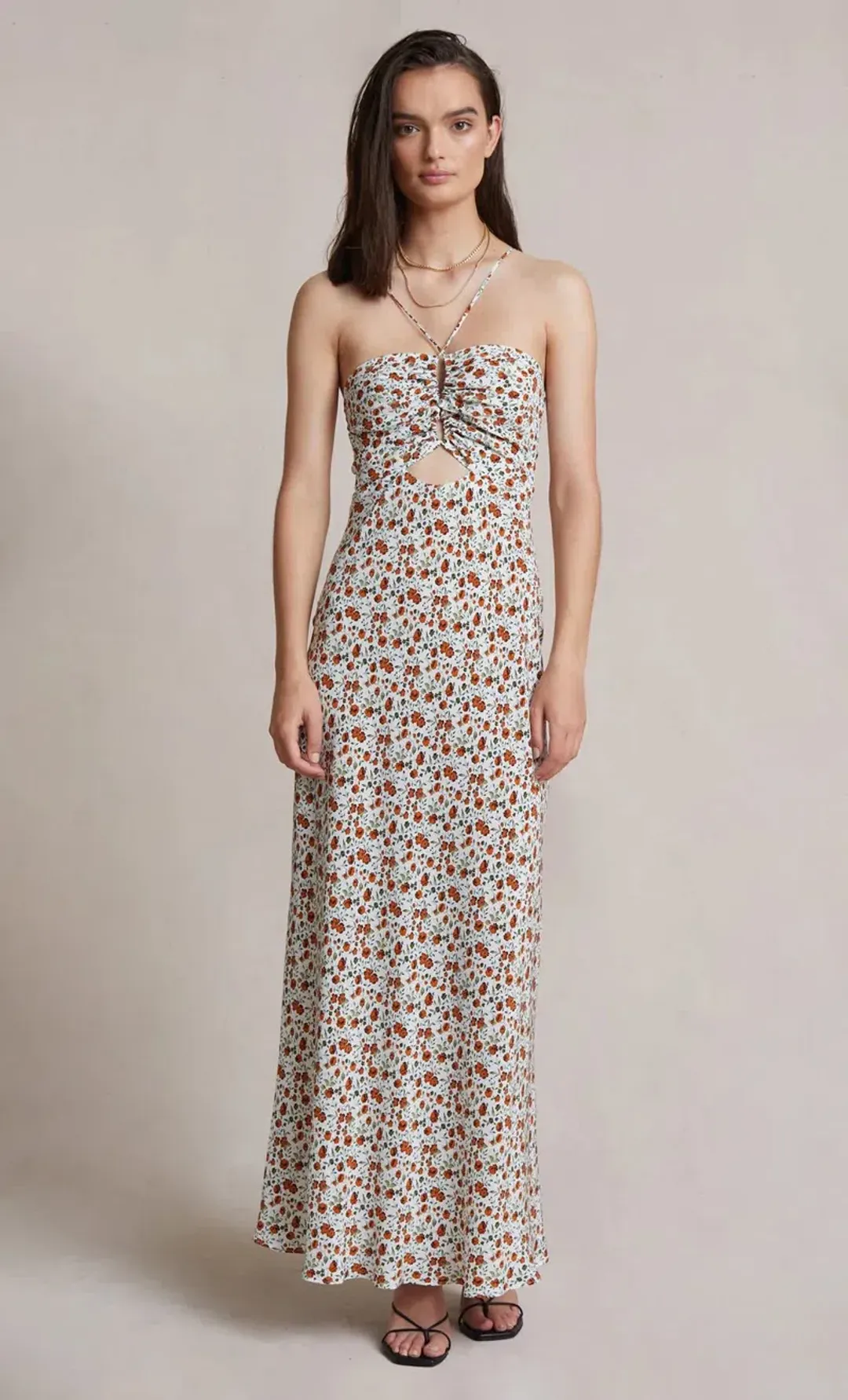 Bec and Bridge Copper Fields Maxi Dress White Size AU 10 for rent on The Volte - main image