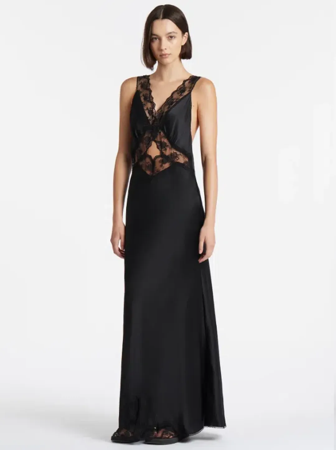 Sir the Label Aries Cut Out Gown Black Size 8 for rent on The Volte - main image