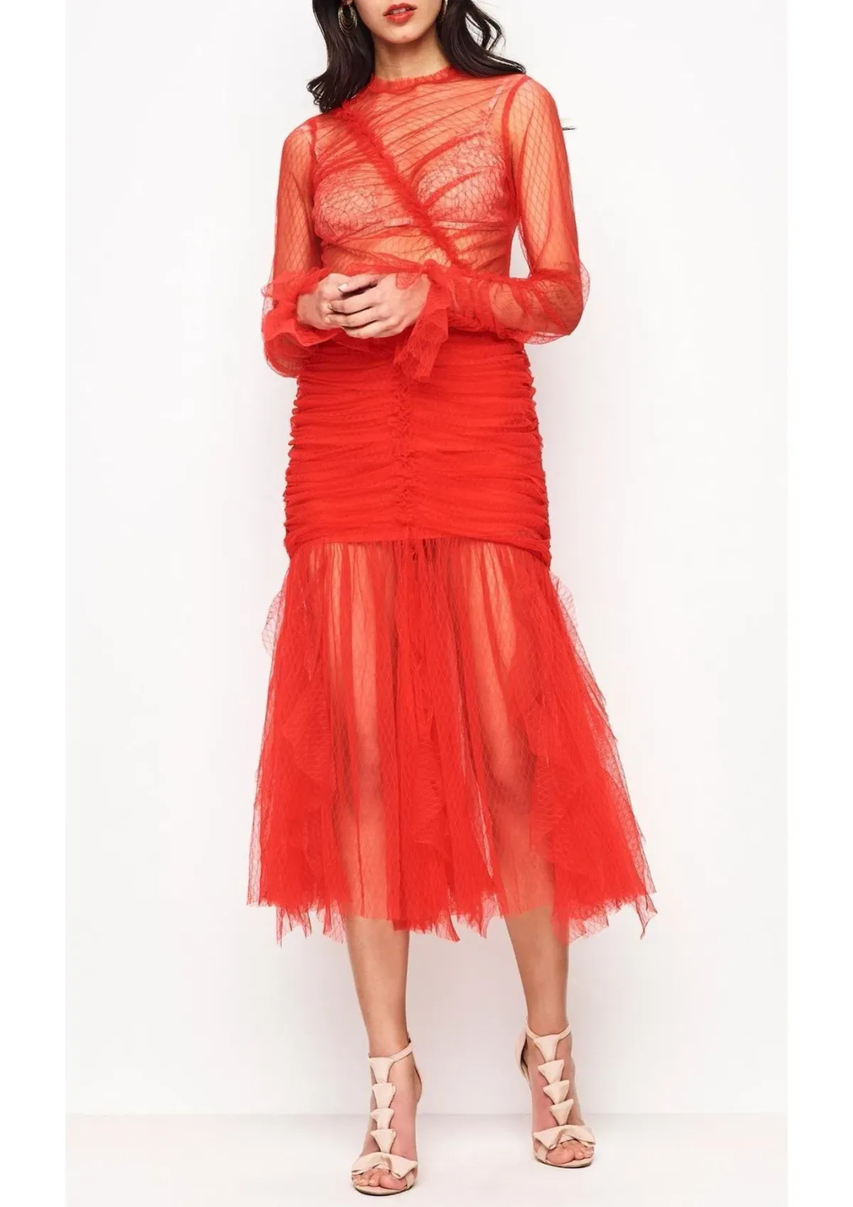 Alice McCall In Love with Love Top & Just Can’t Help It Skirt Set Red Size 4 - Image 1