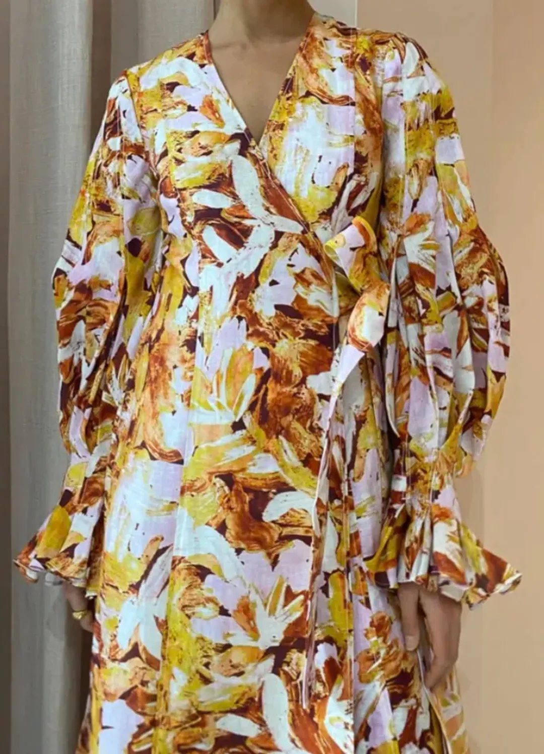 Acler Lydford Midi Dress Lilac Blush Size 14 for rent on The Volte - main image