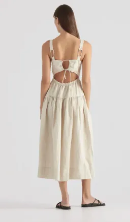 Elka Collective Farnsworth Dress Natural Size 10 / M for rent on The Volte - image 3