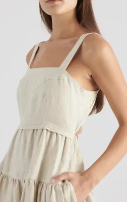 Elka Collective Farnsworth Dress Natural Size 10 / M for rent on The Volte - image 2