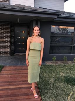 CMEO COLLECTIVE Love like this dress sage for rent on The Volte - image 3