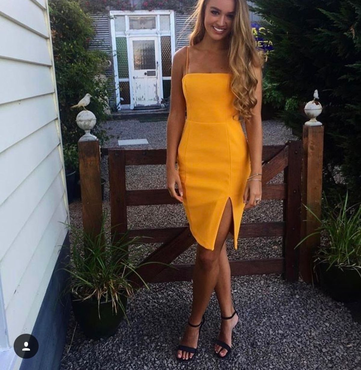 Kookai Honey Dress Yellow Size 8 - Image 1