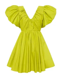 Aje Gretta Bow Back Mini Dress Green Size 6 / XS for rent on The Volte - image 6