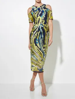 Mossman Hummingbird Midi Dress Multi Size 10 for rent on The Volte - image 1