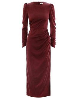 Zimmermann Draped Dress Burgundy Size 3/ Au 14 for rent on The Volte - image 4