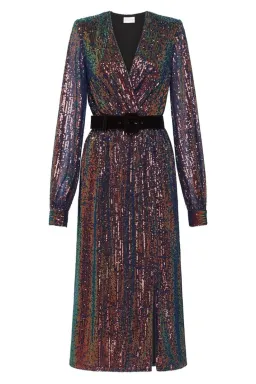 Rebecca Vallance Roxbury Midi Dress Sequin Size 6 for rent on The Volte - image 5