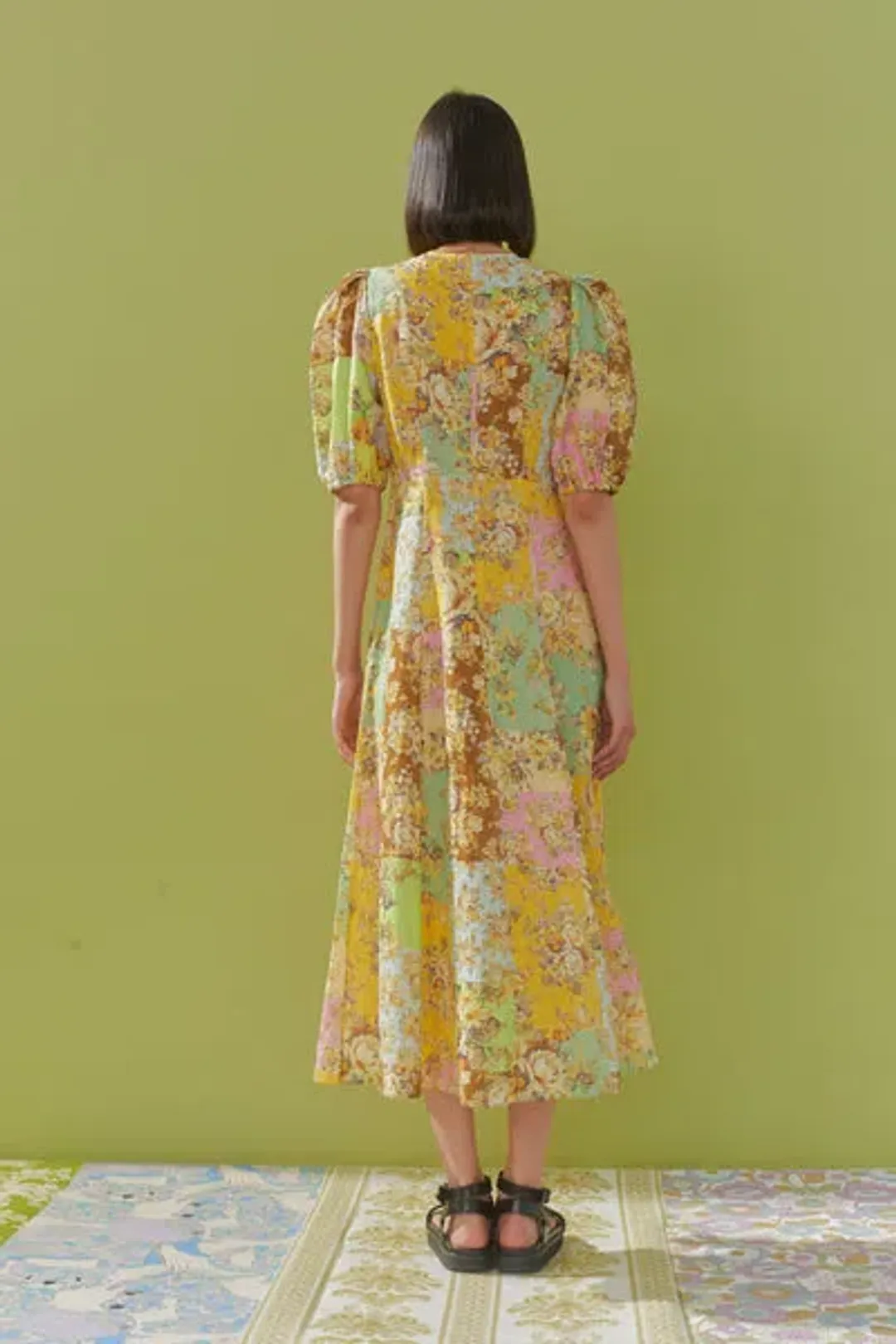 Alemais Matilde Midi Dress Floral Size 10 for rent on The Volte - main image