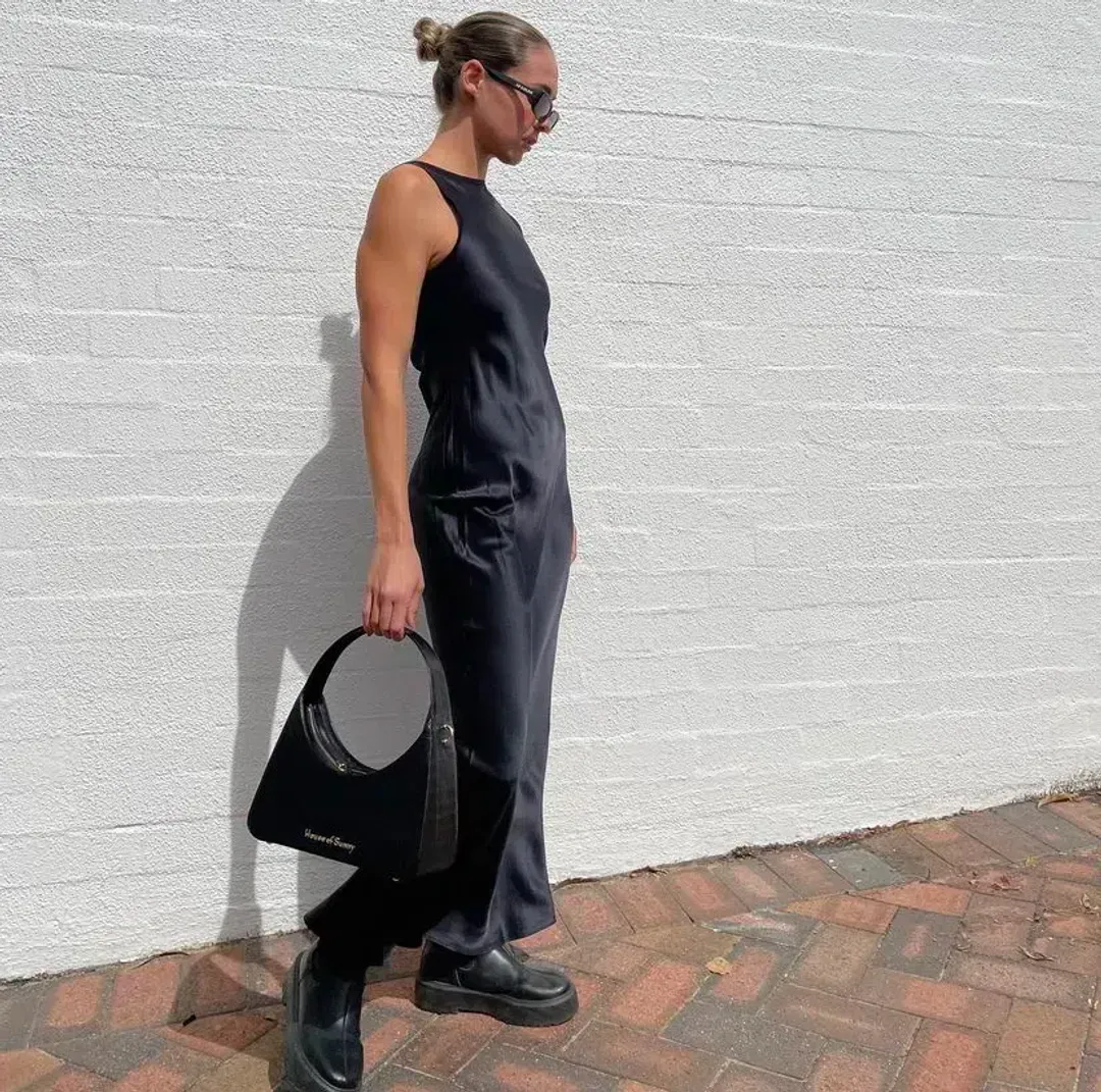 Sir the Label Soleil Dress Black Size AU 8 for rent on The Volte - main image