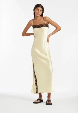 Sir the Label Willa Bias Midi Dress Lemon Yellow Size 0/Au 6 for rent on The Volte - image 2