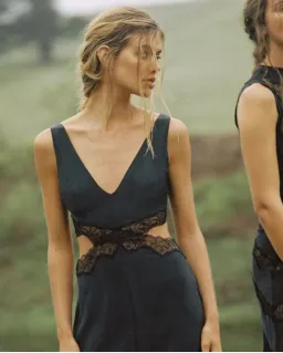 Sir the Label Alma Cut Out Dress in Black Size 0 / AU 6 for rent on The Volte - image 4