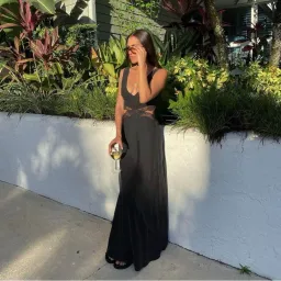 Sir the Label Alma Cut Out Dress in Black Size 0 / AU 6 for rent on The Volte - image 2