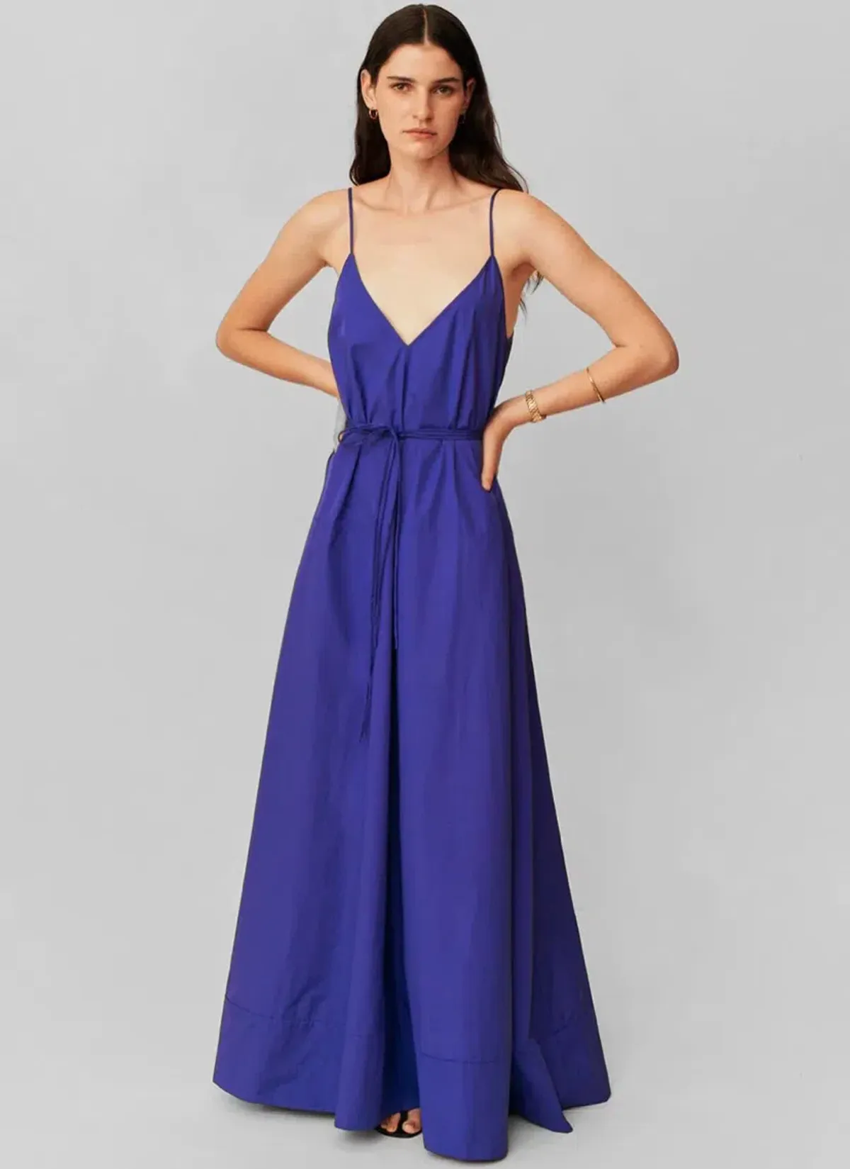 Esse Studios strap V Maxi Dress Cobalt Blue Size AU 6 - Image 1