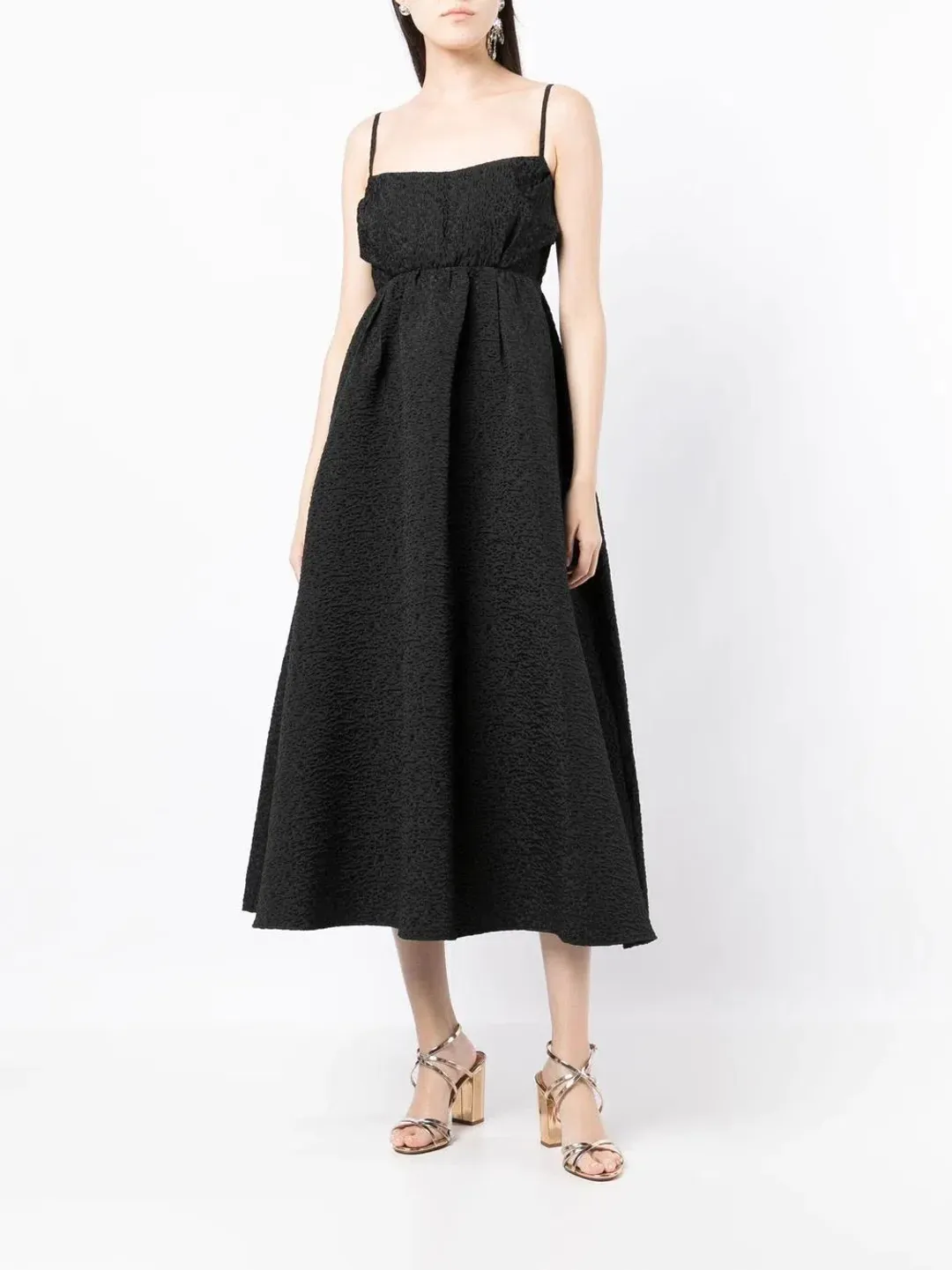 Rachel Gilbert Theo Midi Dress Black Size 2/AU10 for rent on The Volte - main image