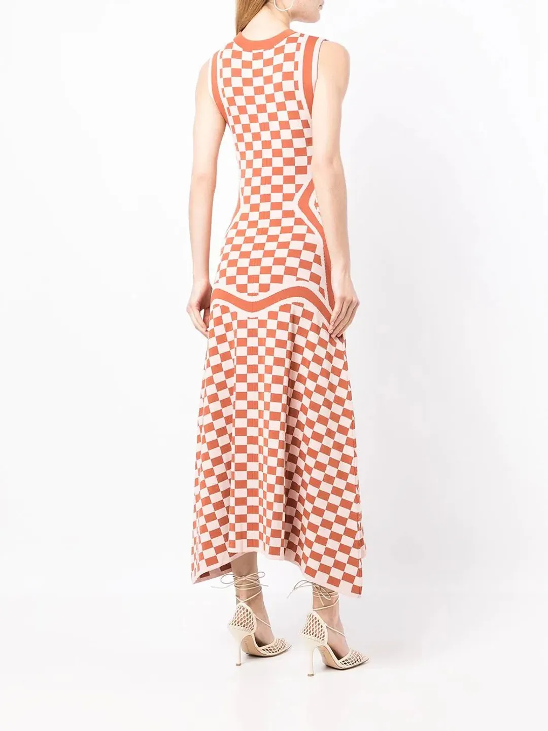 Rachel Gilbert Andres Maxi Dress Check Pink Size M/AU 12 for rent on The Volte - main image