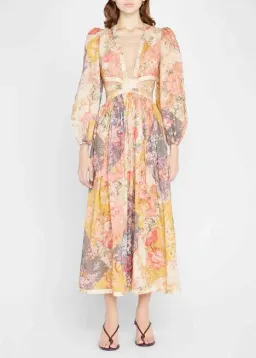 Zimmermann Pattie Patchwork Long Dress Floral Size 3 / AU 14 for rent on The Volte - image 1