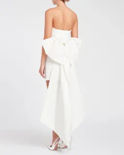 Rebecca Vallance Daphne Mini Dress Ivory Size 10 for rent on The Volte - image 3