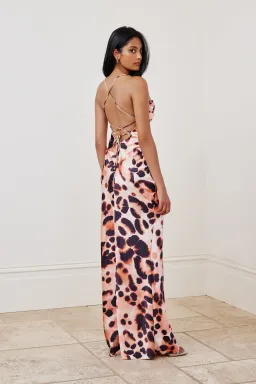 Lexi Scarlet Maxi Dress Leopard Print Size 8 for rent on The Volte - image 4