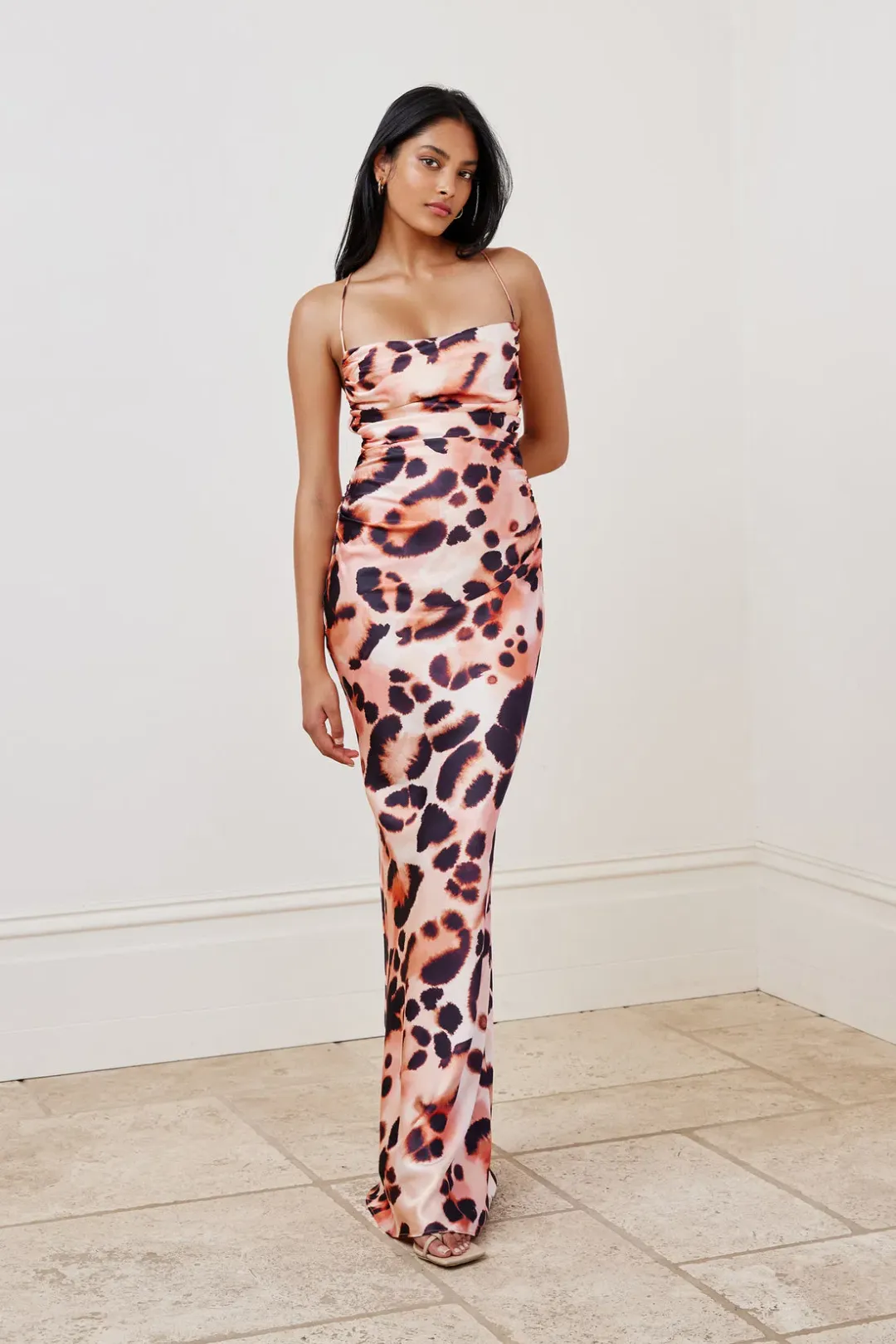 Lexi Scarlet Maxi Dress Leopard Print Size 8 for rent on The Volte - main image