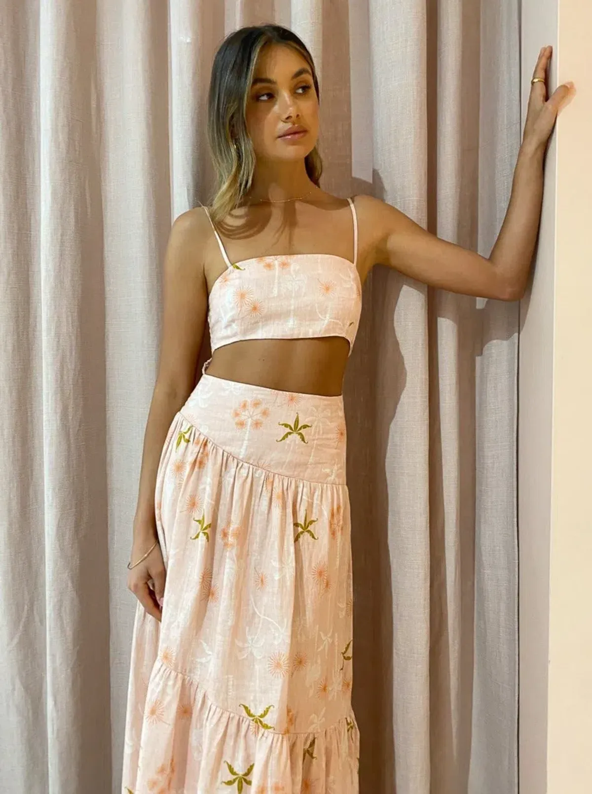 Issy Seaside Maxi Dress Cut Out Print Size 10 - Image 3