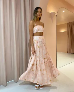 Issy Seaside Maxi Dress Cut Out Print Size 10 for rent on The Volte - image 2