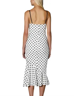 By Johnny Polka Bias Slip Dress Print Size 6 for rent on The Volte - image 2