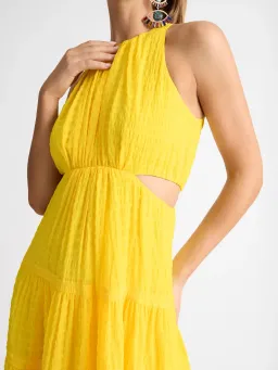 Shieke Barcelona Maxi Dress Yellow Size 12 for rent on The Volte - image 2