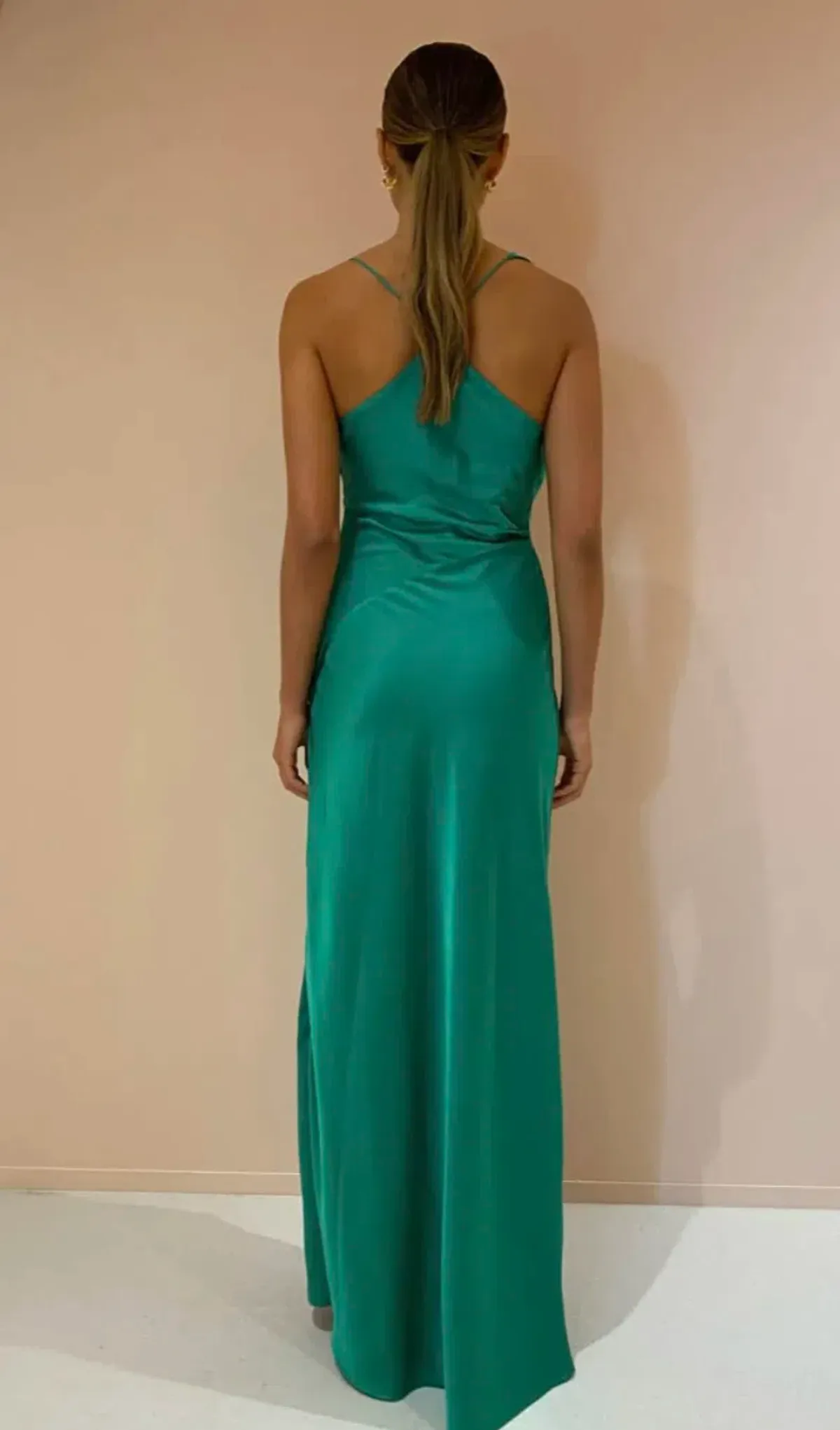 One Fell Swoop Muse Maxi Dress Cardinal Green Size 6 - Image 6