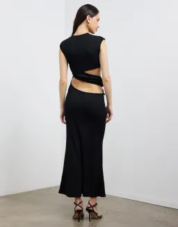 Christopher Esber Elongated Distorted Quartz Split Dress Black Size 8 for rent on The Volte - image 3