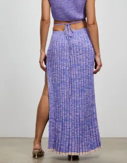 Christopher Esber Sleeveless Crop & Pleated Knit Tie Skirt Set Size S/Au 8 for rent on The Volte - image 5