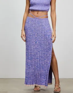 Christopher Esber Sleeveless Crop & Pleated Knit Tie Skirt Set Size S/Au 8 for rent on The Volte - image 4
