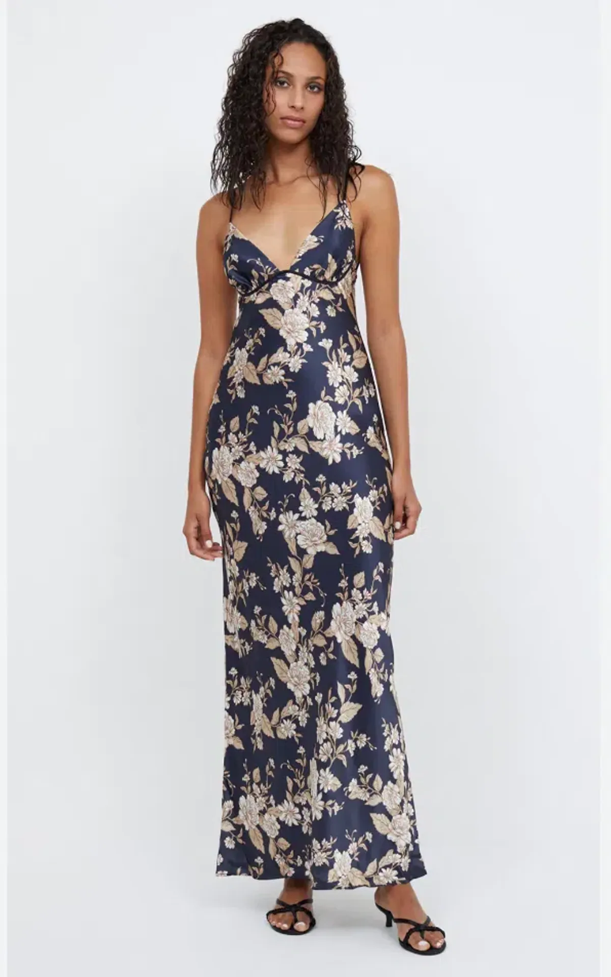 Bec & Bridge Opaline Floral Silk Strap Maxi Dress in Opaline Floral Size 10 / M - Image 1