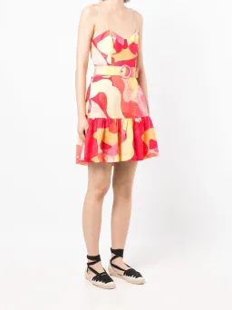 Rebecca Vallance Toretta Cut Out Mini Dress Print Size 10 for rent on The Volte - image 1